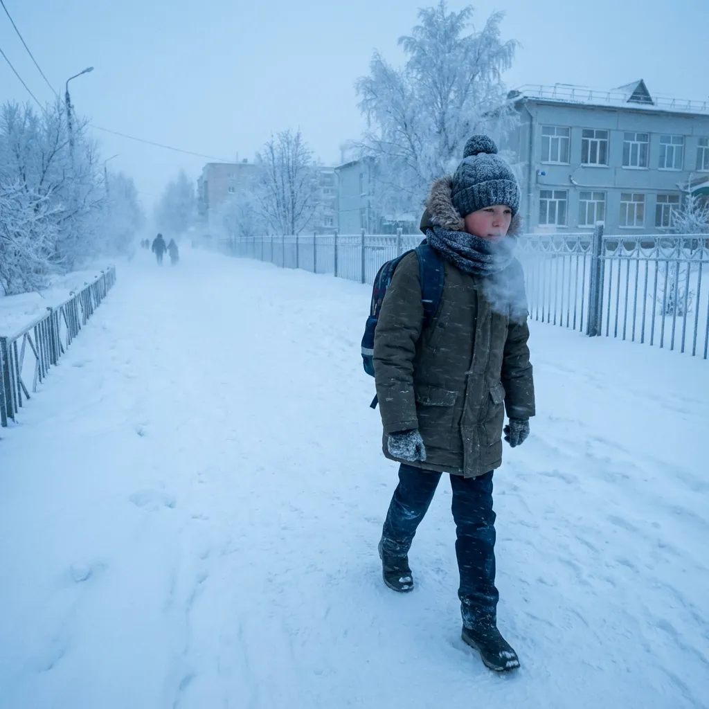 Регионы самостоятельно принимают решение об отмене занятий при морозах 